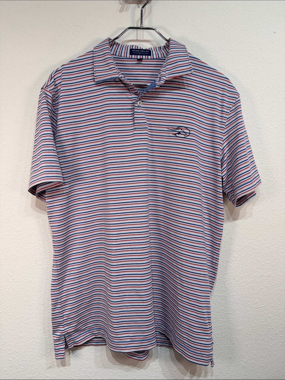 Peter Millar Broncos stripe polo size Medium